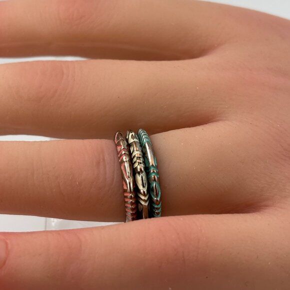Set of 3 Stacking Symbol Rings - Picture 9 of 15